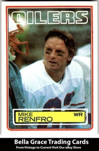 1983 Topps Mike Renfro #280 Houston Oilers NFL Football - Picture 1 of 2