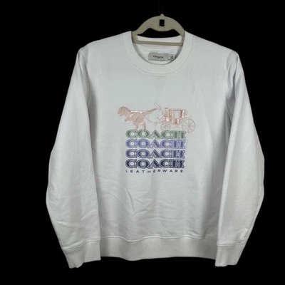 Sudadera COACH Rexy Dinosaur Carriage Gráfica Cuello Redondo Para Mujer Talla Mediana - Imagen 1 de 4