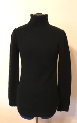 Inhabit Sweater Size Small Wool Cashmere Mesh Side Panels Turtleneck Long Sleeve - Image 1 of 4