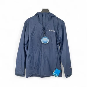 Columbia Herren Waterproof Rain II Jacke Gr. S blau Full Zip undurchlässig - Bild 1 von 4