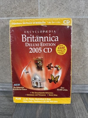 Encyclopedia Britannica 2005 (PC / MAC CD ROM) DELUXE EDITION (New sealed ) - Image 1 of 4