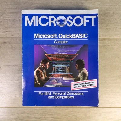 MICROSOFT QuickBASIC Compiler 2.0 for IBM Computers (TPB 1986) Vintage Manual  - Image 1 of 2