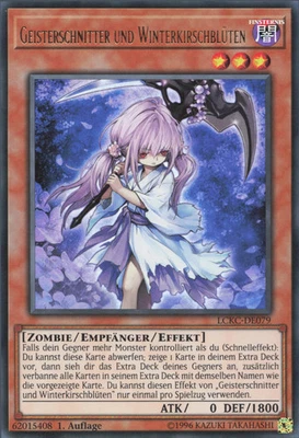 YuGiOh Geisterschnitter und Winterkirschblüten LCKC-DE079 Ultra Rare Neu unl. - Bild 1 von 2