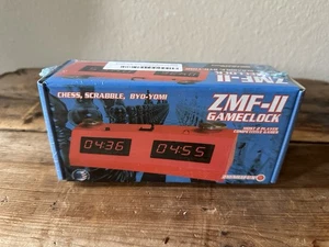 ZMart Fun ZMF-II Digital Game Clock Chess - BLACK / BLUE - NEW IN BOX - Picture 1 of 3