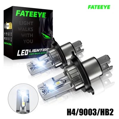 2X H4 LED Scheinwerfer Mit Zulassung 10000LM Halogen DRL Fern/Abblendlicht Wei - Bild 1 von 4