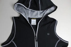Nautica S Small Black Zip Up Sleeveless Hood Performance Sailing Boating 3188Z5 - Picture 1 of 5
