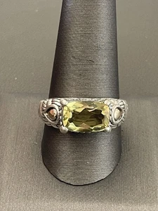 Anillo de cuarzo verde de plata esterlina JAI by John Hardy talla 11 (K4) - Imagen 1 de 10