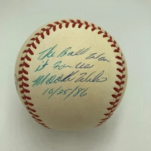 Bill Buckner & Mookie Wilson "This Ball Won It For Us" Signed W.S. Baseball JSA - Picture 1 of 6