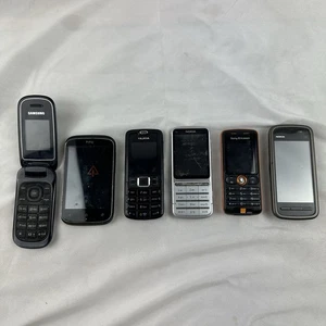 Vintage Mobile Phone Job Lot Bundle HTC, Nokia Samsung, Sony Ericsson Read Dscrp - Picture 1 of 8