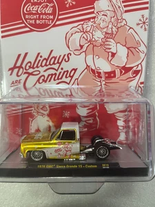 🔥M2 Machines 2025  COCA-COLA XMAS SERIES =  '76 GMC Sierra Grande 15 Custom - Picture 1 of 3