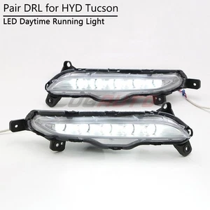 For Hyundai Tucson TL 2016 2017 2018 LED DRL Daytime Running Light Fog Lamp #CT - Picture 1 of 7