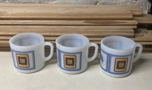 3 Anchor Hocking Fire King FISHER BODY Lansing General Motors Kaffeetassen - Bild 1 von 6