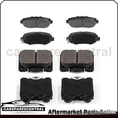 Front Rear Ceramic Brake Pads Fits 2000 1998 1999 Lexus GS400 - Image 1 of 4