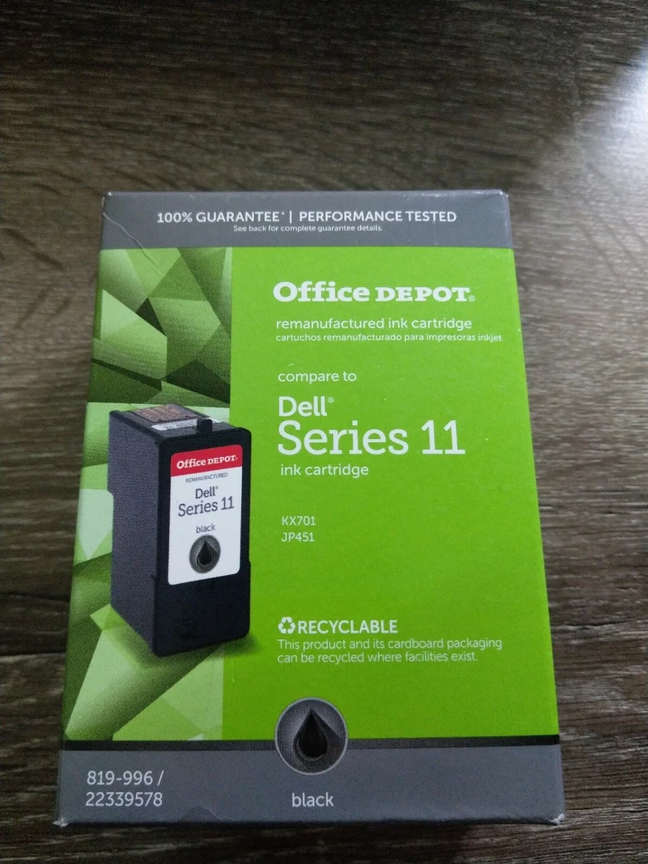 Office Depot Brand Remanufactured Ink Cartridge Dell Series 11~Black~ 819-996  - Image 1 of 4