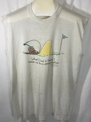 Caja de zapatos de colección años 80 Hallmark saludos lo que me falta talento lo compenso para golf gofer Foto 1 de 4