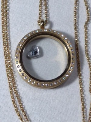 Collar Medallón Origami Búho Oro Rosa con Cristales Love My Dog Dije Foto 1 de 4