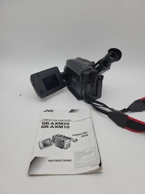 JVC GR-AXM17U VHS-C Video Camera 18x Zoom Camcorder With Manual For Parts  - Image 1 of 4