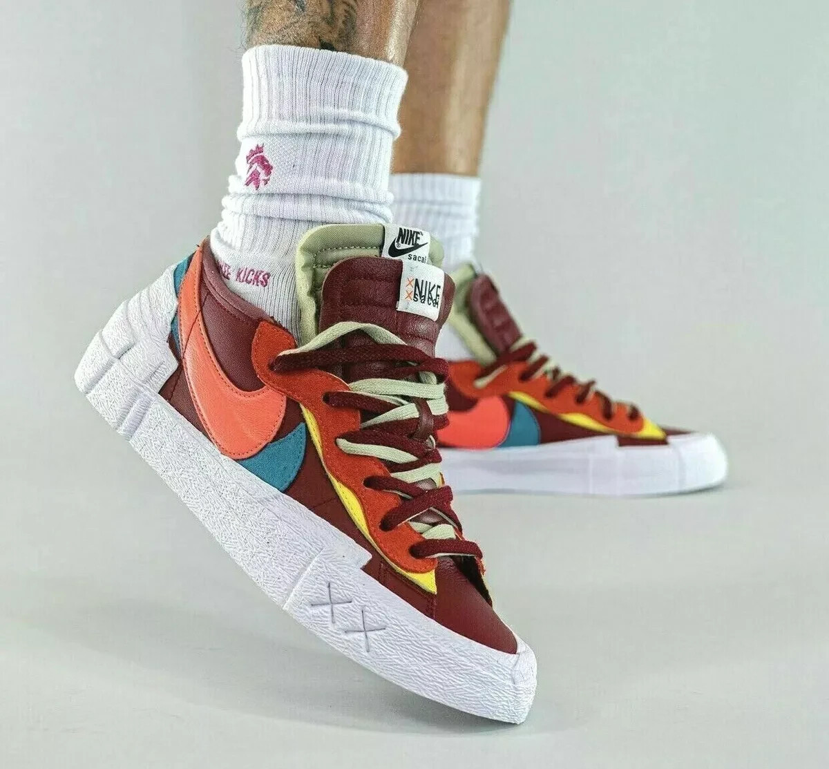 Nike KAWS x sacai x Blazer Low Team Red for Sale Nike KAWS x sacai x Blazer Low Team Red for Sale