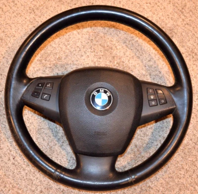 2009 2010 BMW X5 35D STEERING AUTHENTIC WHEEL OEM HORN - Image 1 of 4