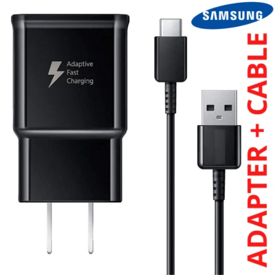 Adaptive Fast Wall Charger Adapter 4ft USB C Type C Cable For SAMSUNG S8 S9 S10 - Image 1 of 4