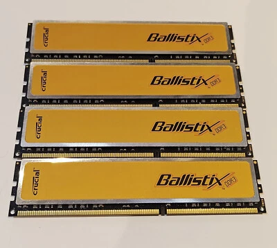 Cruial Ballistix DDR3 1600Mhz CL8 4x2GB 8GB - LGA 775 DDR3 KIT - Image 1 of 4