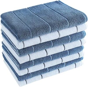 Kitchen Towels - Super Absorbent, Soft and Solid Color Dish Towels, 8 Pack - Picture 1 of 5