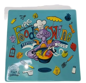 Disney Parks Epcot Food & Wine Festival Figment Ceramic Trivet Hot Plate 2020 - Picture 1 of 10