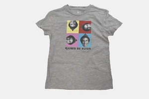 Elf Juniors Buddy The Elf Christmas Movie Raised by Elves Gray Shirt NWT Medium - Picture 1 of 5