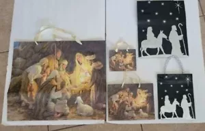 49 ALL NEW GIFT BAGS Jesus' Birth - Christmas - Christianity 5 sizes, 2 designs - Picture 1 of 4