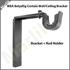 IKEA BETYDLIG Wall Ceiling Bracket Rod Holder, Gray, 102.198.90, NEW