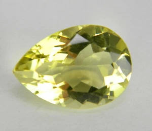 Piedras preciosas facetadas de cuarzo limón natural de 3,675 quilates LQZ06 - Imagen 1 de 2