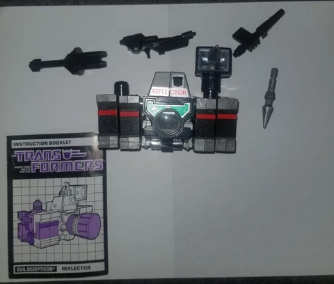 Reflector 1985 Vintage G1 Transformers Camera Hasbro Action Figure Near Complete Cover