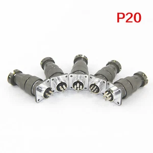 Aviation Plug P20 2/3/4/5/6/7Pin Plugs Socket Metal Connector Panel Cable Joint - Picture 1 of 4