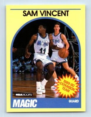 1990-91 Hoops 100 Superstars Sam Vincent Orlando Magic #69 - Image 1 of 2