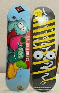 KAWS x Real Skateboards DLX SF Skateboard Set of 2 - Picture 1 of 8