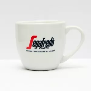 Segafredo Zanetti Kaffeebecher 10oz weiß Keramik Barista Tasse Italy Espresso selten - Bild 1 von 10