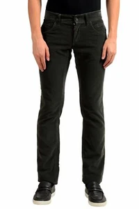 Dolce & Gabbana Men's Dark Green Corduroy Casual Pants US 28 IT 44 - Picture 1 of 4