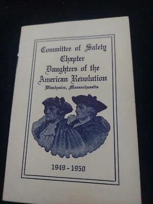 1949-50 Daughters Of American Revolution Committee Safety Booklett Winchester Ma - Image 1 of 4