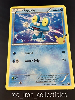 Froakie XY03 Jumbo Promo Celebrations Kalos First Partner Pack Pokemon Card 2021 - Image 1 of 2