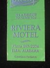 1960S Riviera Motel It's A Pleasure To Please You Elba Al Coffee Co Matchbook