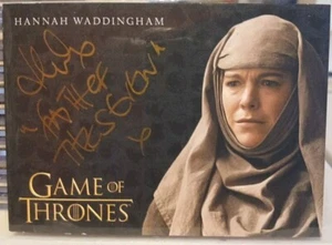 Game Of Thrones Complete Series Hannah Waddingham Inscription Auto Septa Unella - Picture 1 of 2