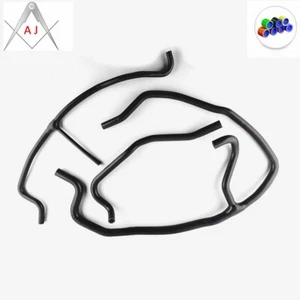 Black For 2009-2014 Chevrolet C6 Corvette/Z06 Silicone Ancillary Hose 3PCS - Picture 1 of 3