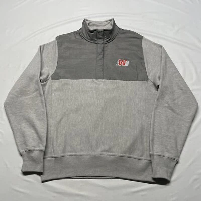 Vintage Champion 1/4 Zip Sweatshirt Men’s Medium Reverse Weave Indiana College - Image 1 of 4