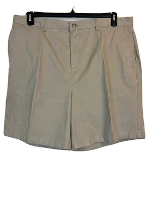 Pantalones cortos para hombre Covington caqui frente plano. Talla 44. 100% algodón. Foto 1 de 4