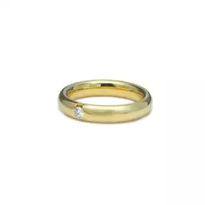 Ehering Diamant Ring Gelbgold 18K 750 Bandring Damenring Damenschmuck Trauring - Bild 1 von 3