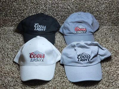 Lote de 4 sombreros de cerveza Coors Light Foto 1 de 3