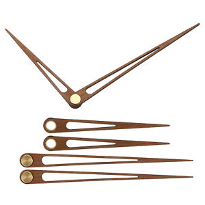 Clock Hands Kit, 3 Set Wooden Mechanism Clock Hand Parts for 10 Inch Clock, F1