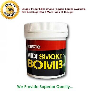 Largest Insect Killer Smoke Foggers Bombs Available Kills BedBugs Flea+More15.5g • 4.56£