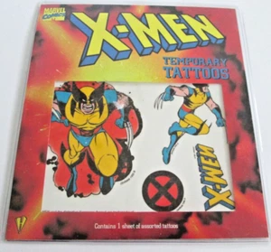 X-Men Temporäre Tattoos Marvel Comics 2001 NEU ein Blatt einfach anzuwenden - Bild 1 von 3