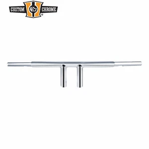 6" Rise 1 1/4" T-Bar Handlebar Bar Fits For Harley Softail Chopper Custom Chrome - Bild 1 von 6
